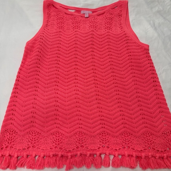 Lilly Pulitzer Coral Pink sweater size XL - Picture 1 of 3
